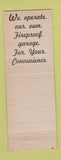 Matchbook Cover - Ben Milan Hotel Houston TX