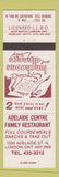 Matchbook Cover - Adelaide Centre Family Restaurant London ON