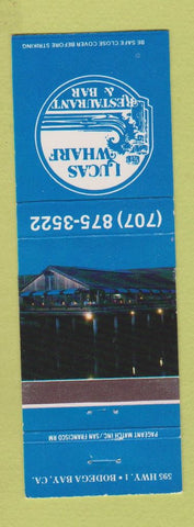 Matchbook Cover - Lucas Wharf Restaurant Bar Bodega Bay CA