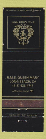 Matchbook Cover - RMS Queen Mary Long Beach CA Hotel WEAR