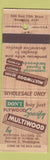 Matchbook Cover - Plywood Tacoma lumber wood Tacoma WA