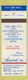 Matchbook Cover - Accord Insurance Montreal QC