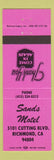 Matchbook Cover - Sands Motel Richmond CA
