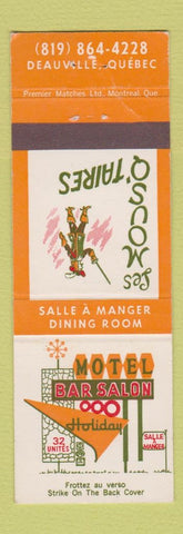 Matchbook Cover - Motel Bar Salon Holiday Deauville QC CREASE