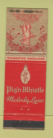 Matchbook Cover - Pig N Whistle Southern California CA WEAR