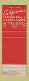 Matchbook Cover - Pig N Whistle Southern California CA WEAR