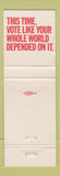 Matchbook Cover - Richard Nixon President Election