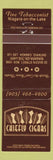 Matchbook Cover - Chiefly Cigars Tobacco Niagara on the Lake ON