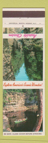 Matchbook Cover - Ausable Chasm NY Tourism KOA Camping