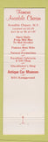 Matchbook Cover - Ausable Chasm NY Tourism KOA Camping