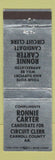 Matchbook Cover - Ronnie Carter Circuit Clerk Candidate Carroll County AR WEAR