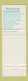 Matchbook Cover - Sheraton Landmark Hotel Vancouver BC