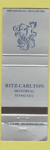 Matchbook Cover - Ritz Carlton Hotel Montreal QC WEAR