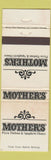 Matchbook Cover - Mothers Pizza WEAR