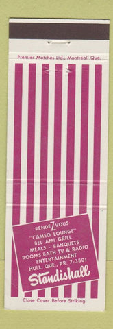Matchbook Cover - Sdanis Hall Hull QC WEAR