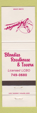 Matchbook Cover - Blondie's Roadhouse girlie Marilyn Monroe