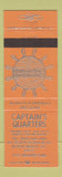 Matchbook Cover - Captain's Quarters Myrtle Beach SC ORANGE