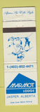 Matchbook Cover - Marmot Lodge Jasper AB skiing WORN