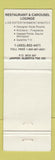 Matchbook Cover - Marmot Lodge Jasper AB skiing WORN