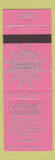 Matchbook Cover - Captain's Quarters Myrtle Beach SC PINK