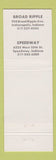 Matchbook Cover - Union Jack Pub Indianapolis Speedway IN