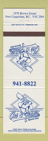 Matchbook Cover - Cat and Fiddle Sports Bar baseball Port Coquitlam BC