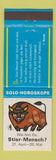 Matchbook Cover - Horoscope Taurus Sign German