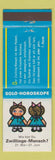 Matchbook Cover - Horoscope Gemini Sign German