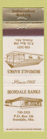 Matchbook Cover - Irondale Banks MO Potosi