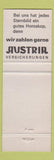 Matchbook Cover - Horoscope Virgo girlie German