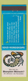 Matchbook Cover - Horoscope Sign Scorpio German
