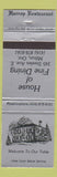 Matchbook Cover - Harrop Restaurant Milton ON WEAR