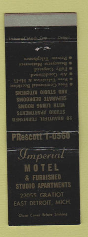 Matchbook Cover - Imperial Motel East Detroit MI WEAR