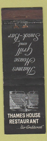 Matchbook Cover - Thames House Restaurant Millbank UK England WEAR