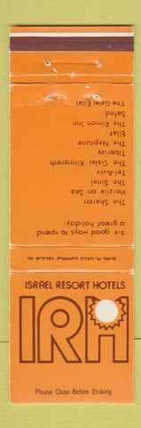 Matchbook Cover - Israel Resort Hotels WEAR