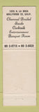 Matchbook Cover - Edna Earle's Fog Cutter Hollywood CA WORN