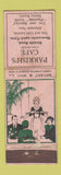 Matchbook Cover - Parrish's Cafe Newcastle Upon Tyne UK England WORN