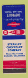 Matchbook Cover - 1965 Chevrolet Steakley Durant OK