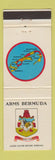 Matchbook Cover - Arms Bermuda