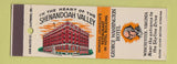 Matchbook Cover - George Washington Hotel Winchester VA