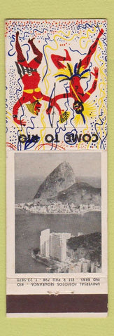 Matchbook Cover - Rio De Janeiro Brazil Tourism