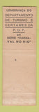 Matchbook Cover - Rio De Janeiro Brazil Tourism