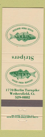 Matchbook Cover - Stripers Seafood Wethersfield CT