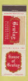 Matchbook Cover - House of Bewlay Cigarettes UK England