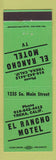 Matchbook Cover - El Rancho Motel Yreka CA