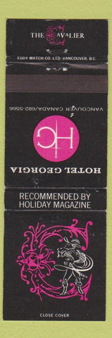 Matchbook Cover - Hotel Georgia Vancouver BC WEAR