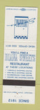 Matchbook Cover - Diana Sweets Restaurants Toronto ON
