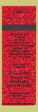 Matchbook Cover Craig Guinter's Runway View Restaurant Williamsport Lycoming PA