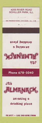 Matchbook Cover - JT's Almanack Restaurant Schiller Park IL