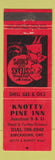 Matchbook Cover - Knotty Pine Inn Shell oil gas Kincardine ON